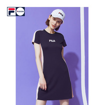 FILA FUSION FILA TIDE brand womens dress summer contrast stitching street sports casual skirt