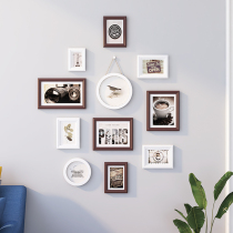 Porch photo frame combination photo wall ins wedding photo washing Photo children Wall non-hole creative hanging wall decoration