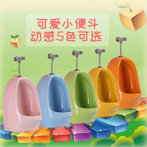 Kindergarten childrens urinal toilet color ceramic cartoon mini boy urinal urinal wall-mounted