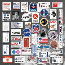  45 astronaut stickers NASA Space Exploration Space Agency laptop mobile phone waterproof suitcase stickers