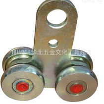 Double bearing crane suspension tool pulley crane rail pulley cable pulley rail welding clamp balancer sliding door pulley