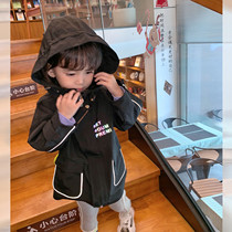 Hong Kong pretty girl girl windbreaker 2020 new autumn clothes baby foreign style spring and autumn coat children's long coat z