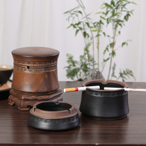 Porcelain Letter Ashtrays Creativity Retro Personality Double Use Living Room Office Trendy Ceramics Home Windproof Smoke Flush with lid