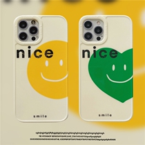 Suitable for iPhone12 English Smiley Face 11ProMax Phone Case XR Apple Korean Style Xs Creative 7 Couple 8Plus