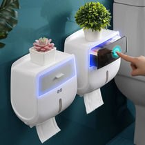 Toilet tissue box toilet toilet paper rack non-perforated waterproof roll paper tube creative toilet paper box