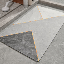 Bathroom absorbent floor mat diatom mud cushion toilet toilet floor mat door non-slip home quick-drying carpet mat