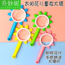 10x magnification kids kindergarten shatter-resistant read 5 high magnification HD scientific experiments students identification handheld