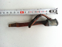 Qing Dynasty Huizhou brass bamboo branch old cigarette rod pipe Antique antique cigarette mouth bag old