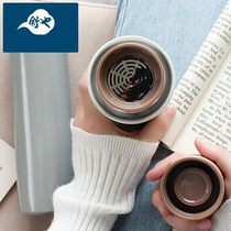 Women men's high-grade stainless steel thermos cup students simple and fresh forest frosted water cup creative personality trend