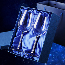 Crystal Diamond wine glasses goblet sobering set home European creative 2 wine glasses a pair