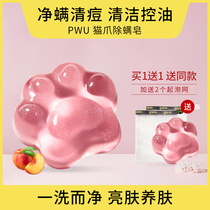 Parkwudamei face soap soap in addition to mites Face sophora acne anti-mite soap T*