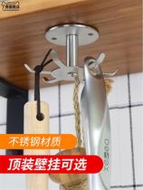 The top - mounted 360 degree stainless steel kitchen rotates hook pot shovel spoon wall hanging cabinet suspended