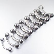Medical titanium steel ultra-thick bending milk ring male and females clouds of the earrings are not easy to allergy