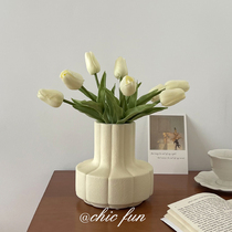 chic fun light luxury Vase ornaments living room flower arrangement ins Wind ceramic bottle bedroom water fresh flowers Nordic style
