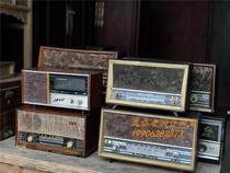 Hot sale old folk custom objects old wooden shell radio Cultural Revolution old Drama Box old Shanghai nostalgic decoration old tape recorder