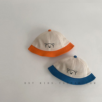 Baby hat summer thin hollow breathable fisherman hat Baby sunshade sunscreen net hat super cute cute pot hat summer