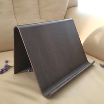 Home creative black walnut wooden mobile phone tablet holder desktop bedside lazy iPad holder reading bookshelf