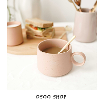 GSGG export Nordic outer single pink gray pearlescent brown three-color breakfast coffee mug Couple cup