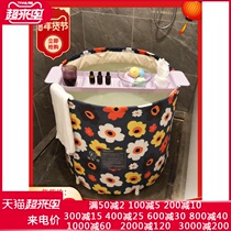  Household bath tub Adult plastic full body removable bath tub Family bath folding bath tub Bath artifact