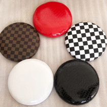 Plastic round stool panel cushion color eight-hole leather thickened fabric soft surface round sitting surface diameter 29CM