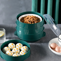 Special steamer for microwave oven food grade can add water multifunctional heating steamer home large capacity multi-layer artifact