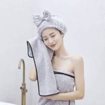 Childrens dry hair cap Womens absorbent quick-drying 2022 new cute dry hair towel thickened hair shower cap shampoo bag head