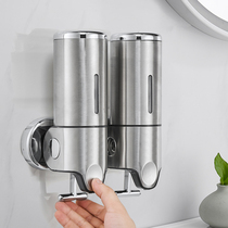 Stainless Steel Soap Liquid Instrumental Wall-mounted Toilet Shampoo water body lotion Bath Dew Container Hanging Wall Press Bottle Hand Wash Liquid box