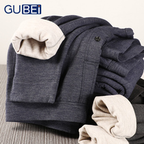 (Modell-cashmere cotton) warm pants winter mens medium thickness ladies plus suede thickened autumn pants wool cotton pants