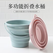 Color bucket art students go out sketching painting folding silicone professional gouache bucket portable pen bucket