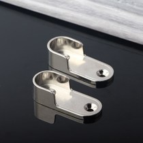 Furniture wardrobe inner flat tube flange seat cabinet clothing rod bracket rod bracket bracket Rod support hardware pendant base crossbar shelf hanger hanger