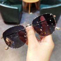 Jane Danck Lauras new sunglasses male and female tide art retro ultralight pure titanium sunglasses anti-UV 100 hitch
