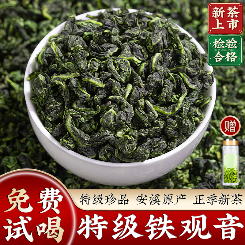 安渓高山鉄観音茶 2023 新茶特別な濃い味の本物の烏龍茶ギフトボックス缶 500 グラム