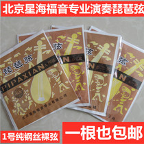 Buy one send a starry sea gospel card steel wire pipa string nude string 1234 Number full string Star sea gospel pipa strings