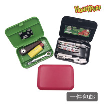 Portable storage plastic cigarette box tobacco box moisturizer box storage box tobacco box portable moisturizer can