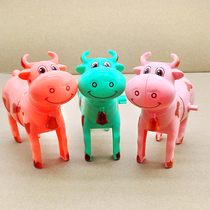 Buy one get one free] clockwork winding chain Ox year toys bouncing cartoon animals baby children net red hot sale