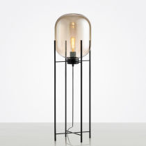 Post-sen modern Nordic Creative floor lamp Living room Bedroom Bedroom bedside Book room Personality Glass Winter Melon Decorative Table Lamp