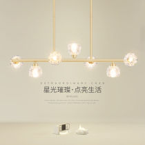 Howto restaurant chandelier minimalist modern home light lavish dining room Terrace Creative Water Crystal Light Personality Art Led