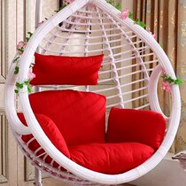 Fashion cushion sling basket rattan chair cushion bracket hanging chair carpet courtyard cushion iron swing Outdoor
