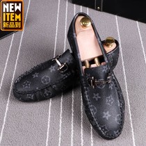 LEV Е LV Е mens shoes Joker one pedal lazy shoes Tide brand Bean shoes low top set foot casual leather