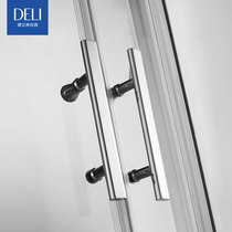 Deli shower room overall simple stainless steel sliding door (online deposit details to the store to understand)