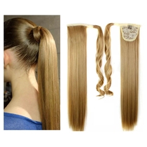 Straight Ponytail Clip in Pony Tail Hair Extensions Ponytail wig