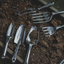 Planting flower tools Home raising flower pots Planting Flowers Shovel three sets Garden Balcony Gardening Tools Suit Small Shovel