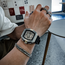 Richard watch mens large dial mens wormhole concept top ten famous brand openwork barrel type mechanical watch mens watch