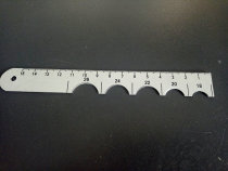 Rabbit experimental rabbit pupil ruler does not induce steel small animal pupil ruler