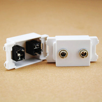120 type double hole 3 5mm earphone audio module multimedia earphone socket ground table Plug module welding