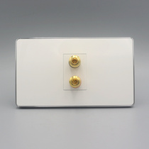 Silver Side 120 Type One Speaker Socket Panel Multimedia Audio Audio Surround Speaker Wall Panel