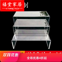 Transparent display Hanging trapezoidal display cabinet Tool sub Plexiglass bracket Product shoe shelf