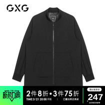 GXG mens clothing 2019 Spring mall Same-style Black Korean Version Casual Mid baseball collar weaters jacket man