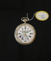 Western antique pocket watch collection British GANDER private custom ranch painting 925 silver enamel color gilded pocket watch