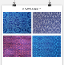 Zhuangjin silk jacquard small fabric Xiangguang brocade original national style fabric patchwork handmade DIY design